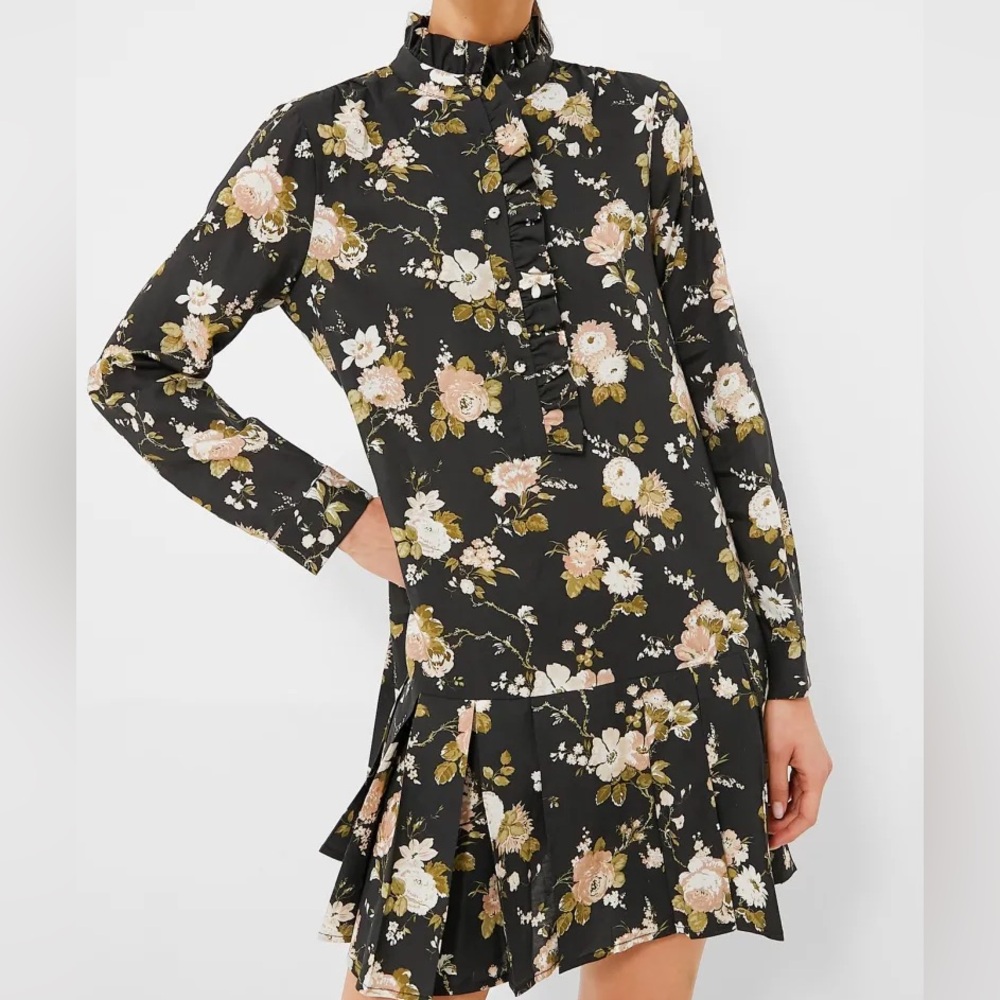 Tuckernuck Midnight garden floral Tate dress Long Sleeve size XL Great Condition